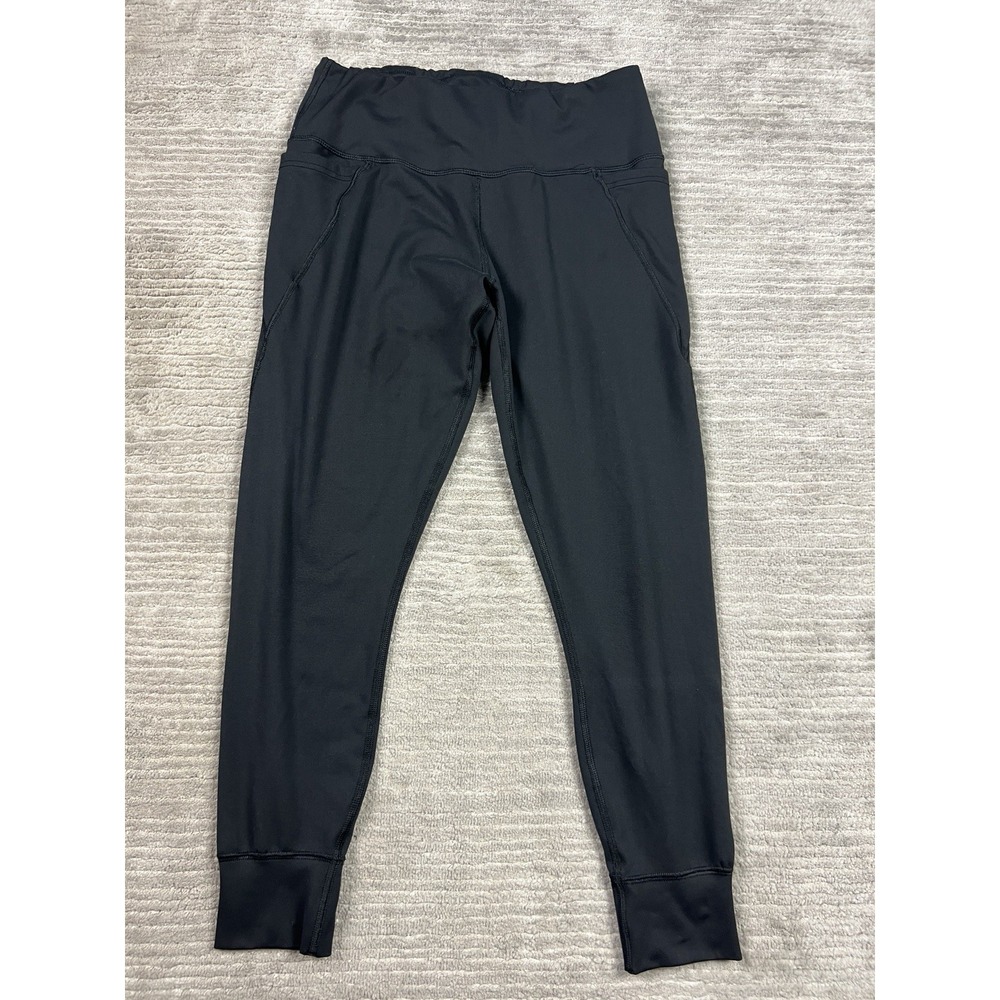 Zelos Leggings Womens‎ Large Black Pull On Tapered Compression Athletic